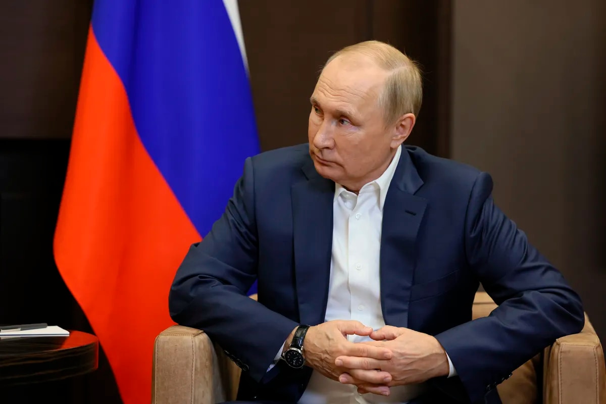 Russian President Vladimir Putin during a meeting in Sochi, Russia, on Sept. 26. GAVRIIL GRIGOROV/THE ASSOCIATED PRESS